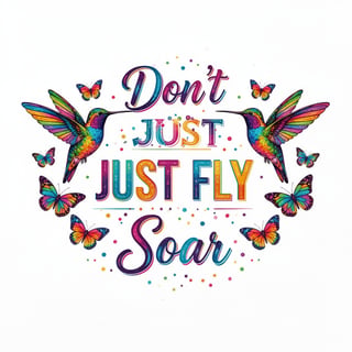 Bright Multi-Colored Motivational Quote