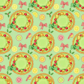 Festive Key Lime Pie Pattern