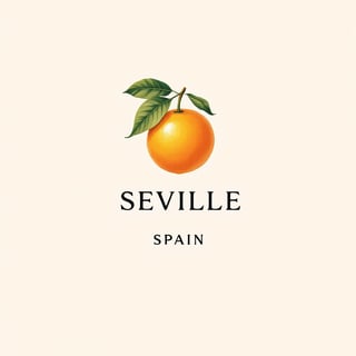 Minimalist Seville Orange Illustration