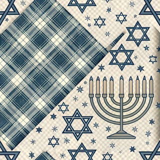 Seamless Hanukkah Wrap Design