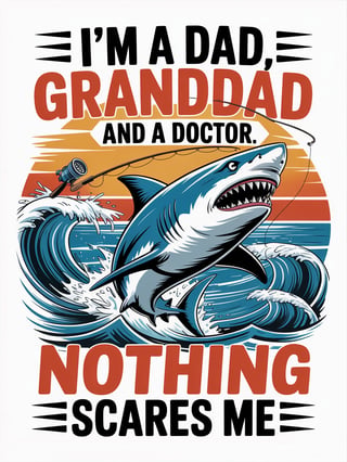Bold Ocean Shark T-Shirt Design