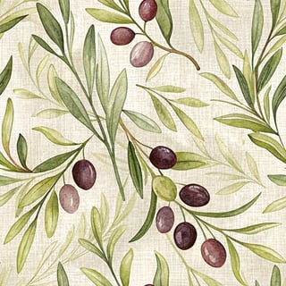 Abstract Olive Green & Plum Pattern