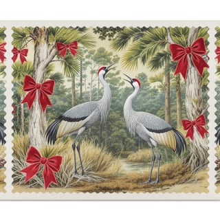 Vintage Sandhill Cranes Tumbler Wrap