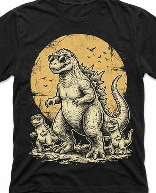 Vintage Dadzilla Kaiju Graphic Tee