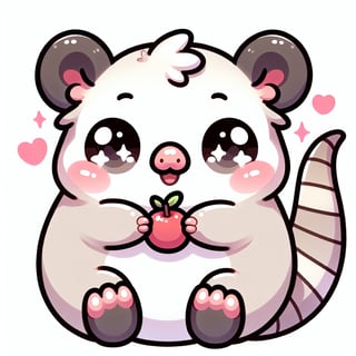 Cute Kawaii Possum Illustration
