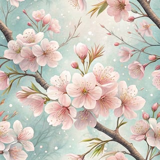 3D Endless Cherry Blossom Design