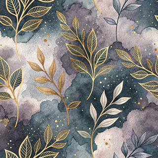 Moody Glam Watercolor Wash