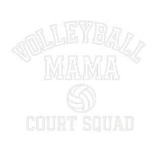 Collegiate Volleyball Mama Shirt Design