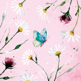 Delicate Watercolor Butterfly Illustration