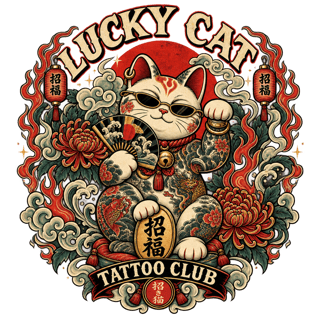 Maneki-Neko Tattoo Club Graphic