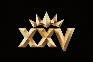 3D Golden XXV Anniversary Logo