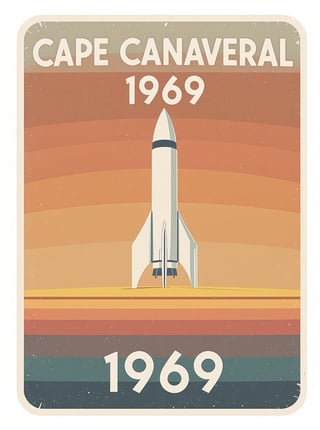 Retro Cape Canaveral 1969 Artwork