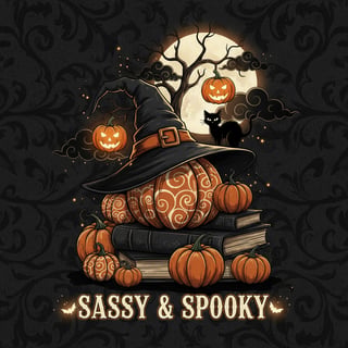 Moody Halloween Sublimation Art