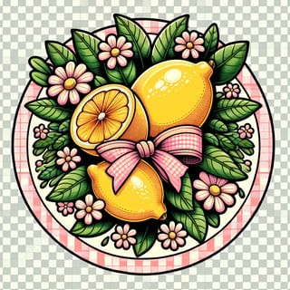 Whimsical Lemon Illustration