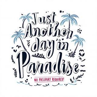 Island Vibes Lettering Design
