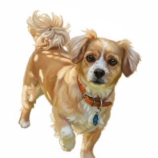 Oil Paint Dog Portrait