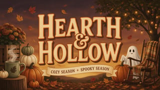 Hearth & Hollow Retro Autumn Banner