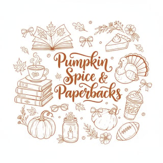 Burnt Orange Autumn Doodle Collage
