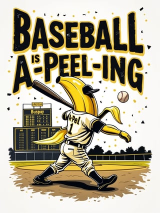 Baseball Is A-Peel-ing Art