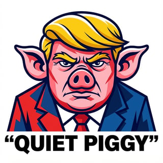 Caricature of Stern Man as Pig