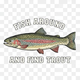 Retro Rainbow Trout Illustration