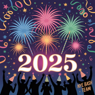 NYE Bash Team New Year Design