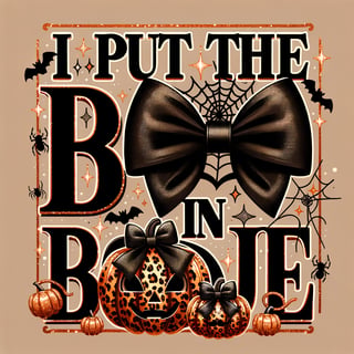 Glamorous Halloween BOO Graphic