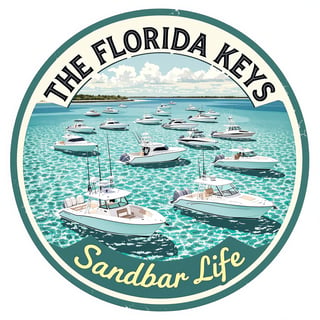 Florida Keys Sandbar Life Badge