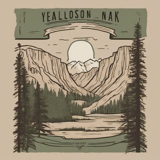 Yellowstone National Park Sketch Design