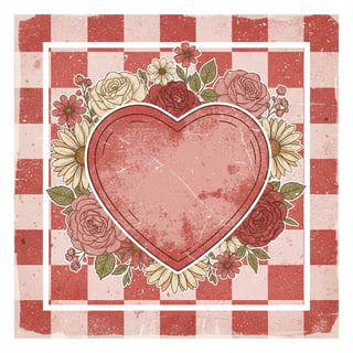 Vintage Heart-Shaped Candy Box Art