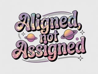 Aligned Not Assigned Graphic Design