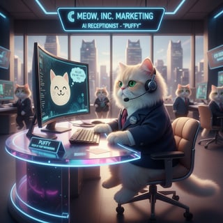 AI Agent Cat as Receptionist