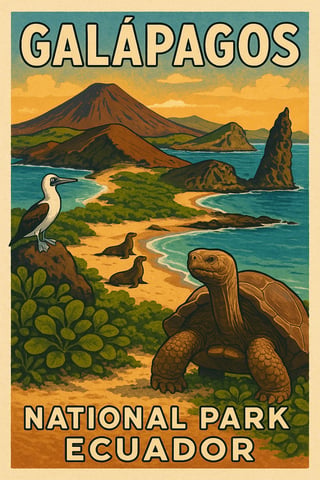 Galápagos National Park Postcard