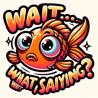 Clueless Cartoon Goldfish