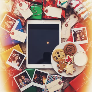 Nostalgic Gift Wrapping Scene