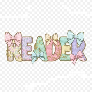 Whimsical Crochet 'Reader' Applique