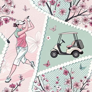 Modern Golf-Themed T-Shirt Design