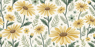 Cheerful Daisy Pattern Design