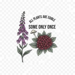 Dark Botanical Apparel Graphic
