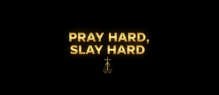 Minimalist Christian Pray Hard Design