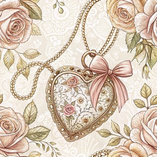 Vintage Victorian Heart Locket