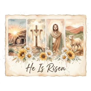 Elegant Christian Easter Illustration