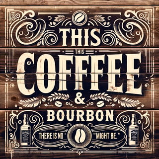 Vintage Western Coffee & Bourbon Design