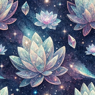 Translucent Crystal Petals with Rainbow Light