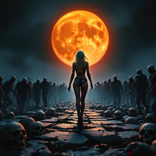 Zombie Catwalk Under the Orange Moon