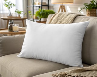 Realistic Throw Pillow Mockup