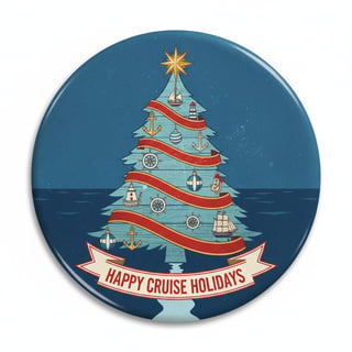 Nautical Christmas Tree with Yellow Star