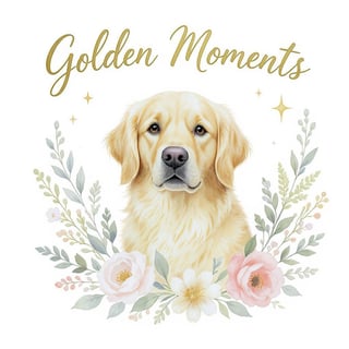 Golden Retriever Watercolor Art