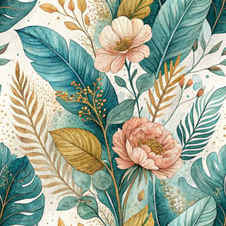 Eclectic Botanical Collage Art