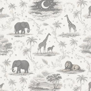 Twilight Safari Toile Pattern